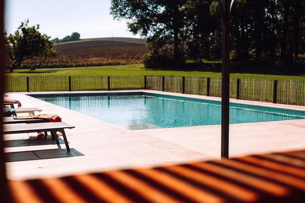 Willa L'Heritier, Maison Climatisee, 12Pers Avec Piscine Marzens Zewnętrze zdjęcie